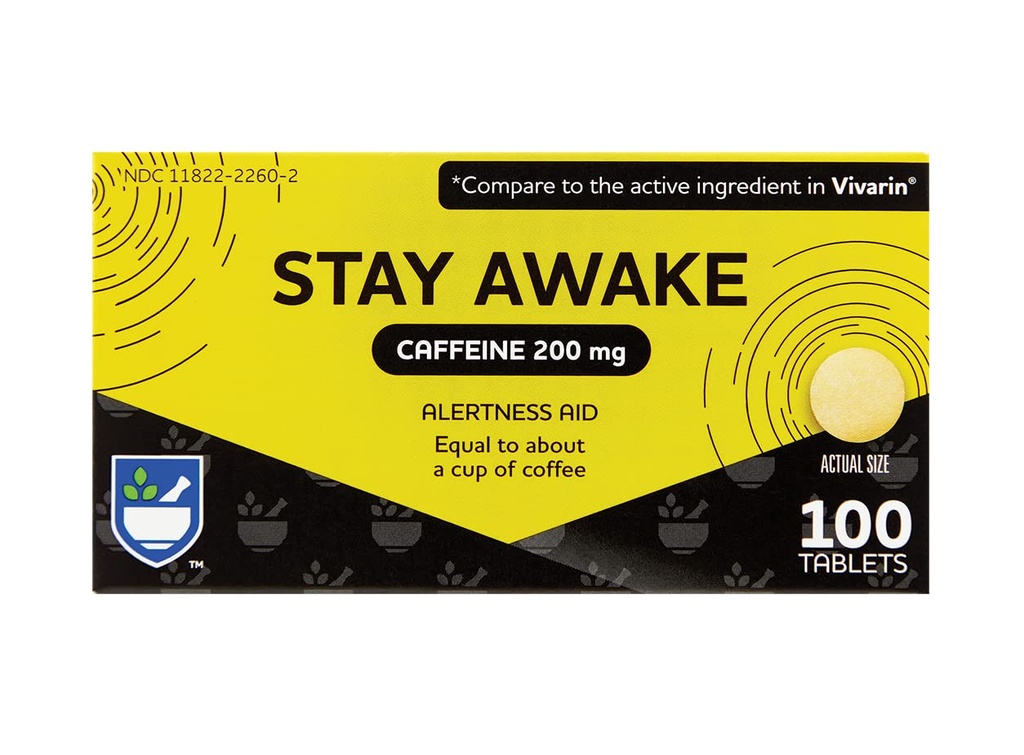 Rite Aid, Awakes Caffeine, 200 mg - 100 Tablet | Caffeine Pills | Caffeine Supplement | Caffeine Pills 200 mg | Yaklaşık Kahve | Ruh Uyarısı Yardımı | Enerji Pills | Caffeine Supplement | Caffeine Pills 200 mg | Caffeine Pills | Caffeine Supplement | Caffeine Pills 200mg | Caffeine Pills