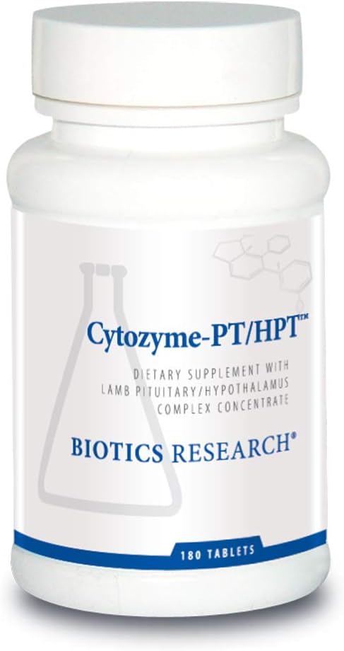 Biotics Research Cytozyme PT HPT Lamb Pituitary Hypothalamus Complex, Υποστηρίζει τη λειτουργία του Pituitary Gland και Hypothalamus, Adrenal Health, Brain Boost 180 δισκία