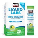 FORCE FACTOR Υγρά Εργαστήρια Ηλεκτρολυτών Powder Packets—Λεμόν Lime—Υδρώσεις Packets για την παρασκευή ηλεκτρολυτικού νερού με 5 Απαραίτητα Ηλεκτρολυτικά, Βιταμίνες, Ορυκτά και Αντιοξειδωτικά, 20 Stick Packs