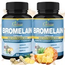 Βιολογικό Cadane 2 Συσκευασία 60caps καψακίων Bromelain, με Bromelain, Quercetin, Elderberry, Ginger, Echinacea, Σκόρδο, Μαύρο πιπέρι