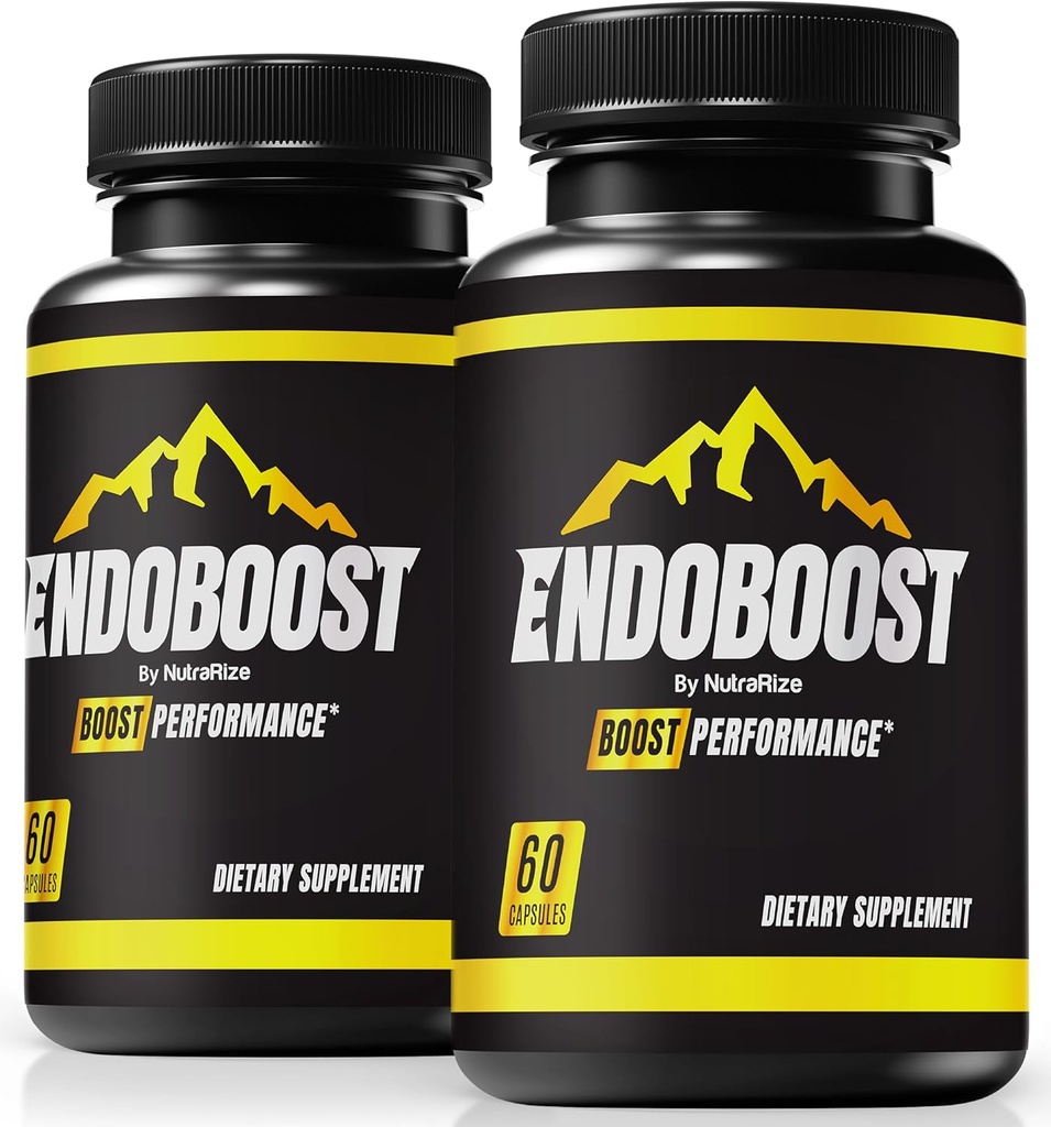 NutraRize (Erkekler için 2 Endoboost - (Official) Endoboost Erkek Performansı, Tamamlar, Capsules, Endobost Health Pills Pro Advanced Formula (120 Capsules)