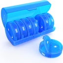 Haftalık Pill Organizer 7 Day 2 Times a Day, Sukuos Büyük Seyahat Pill Box for Pills /Vitamin/Fish Oil /Supplements, Daily Medicine Organizer Box, BPA Free Pill Case, Easy to Clean