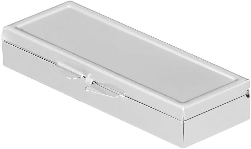 Healify Box Pill Θήκη Αποθήκευση Χάπια Φάρμακα Διοργανωτής Εβδομαδιαία Ανοξείδωτο Ατσάλι 7 Ημέρες Περίπτωση Χάπια Οργανωτής Χάπια Αποθήκευση εμπορευματοκιβώτια Ιατρική Οργανωτής Blush Travel Square