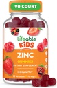 Ζωηρός ψευδάργυρος Gummies για τα παιδιά 