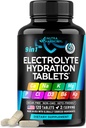 Electrolytes - Electrolyte Tabletleri Magnezyum, sodyum, Pyum, Chloride, Vitamins D3 & B6, Kelp Toz - Salt Pills - ABD'de Yapılacak - Oral Tabletler Capsules - Vegan & Keto Friendly - 120 Tabs