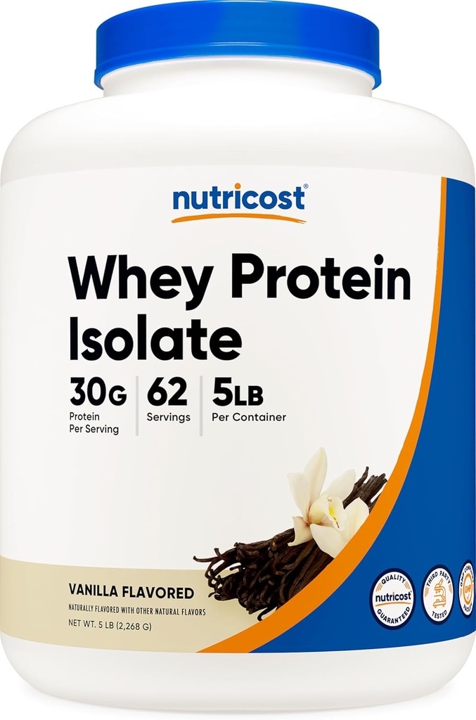 Nutricost Isolate Whey Protein Toz, Vanilla, 5 kilo