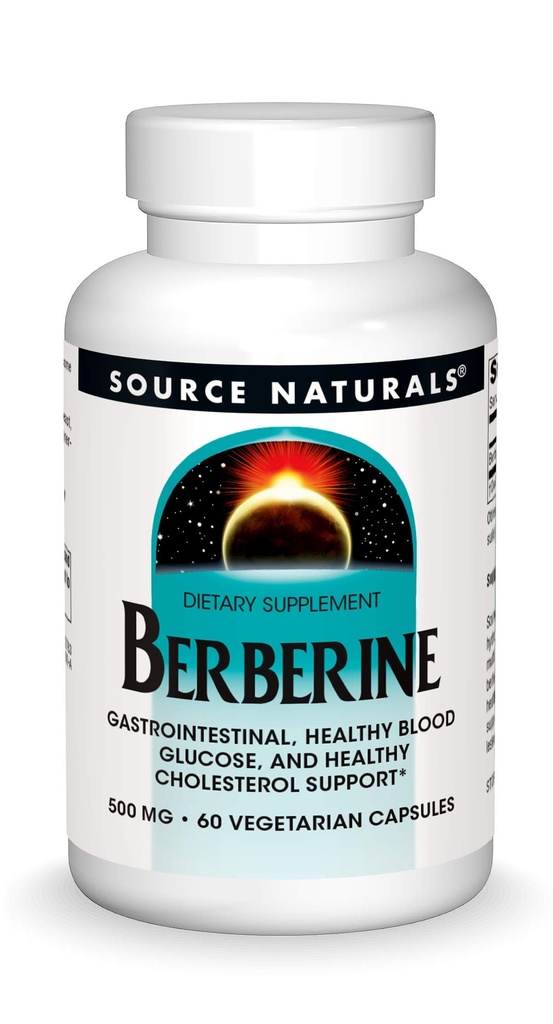 Source Naturals Καψάκιο βερβερίνης λαχανικών, για την υποστήριξη του γαστρεντερικού * - 60 κάψουλες χορτοφαγικών