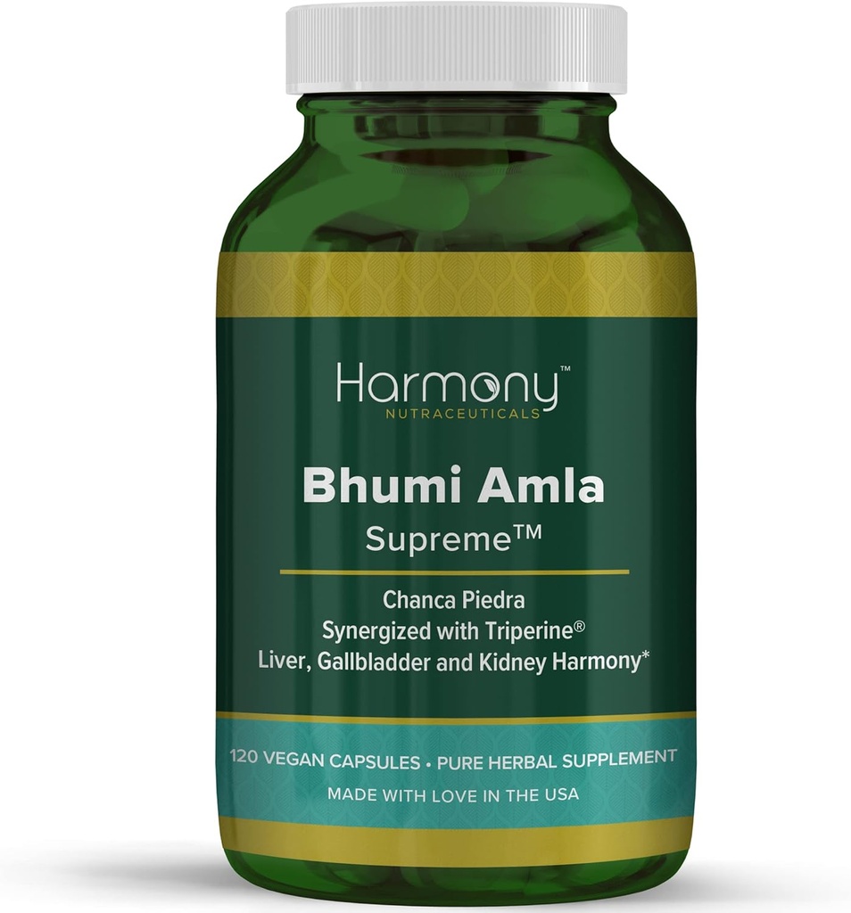 Bhumi Amla Supreme - Chanca Piedra – Harmony Nutraceutical Highest Potency, maksimum Biyoaktivite, Saf Herbal Supplement for Liver, Gallbladder & Kidney