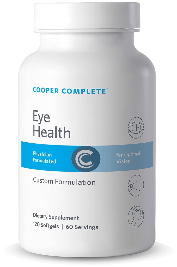 Cooper Complete - Eye Health Supplement - Lutein, Meso Zeaxanthin, και Zeaxanthin, Βιταμίνη C & E - 60 Day Supply Pack of 1