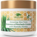 Manuka Honey Eczema Krem Psoriasis Relief - Itchy, Kuru Skin Rash Ointment - Soothing Moisturizer for Baby, Kids, Yetişkinler - High Strength Body & Face Cream 4