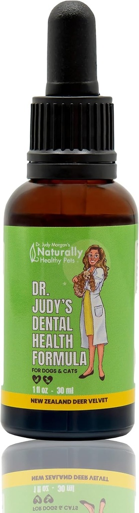 Dr. Judy Morgan'ın Köpekler ve Kediler için Diş Sağlığı Formula, 1 fl oz (30 ml)