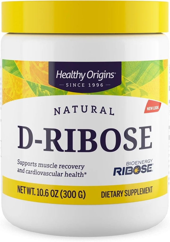 Sağlıklı Origins D-Ribose Toz (BioEnergy, Non-GMO, Gluten Free, Energy Support, Heart Support), 10.6 Ounce