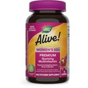 Doğanın Yolu Alive! Kadınlar 50+ Premium Gummy Multivitamin, Sağlıklı Kalp, Beyin ve Bones*, B-Vitamins, Gluten-Free, Vegetarian, Grape ve Cherry Flavored, 75 Gummies (Pazar May Vary)