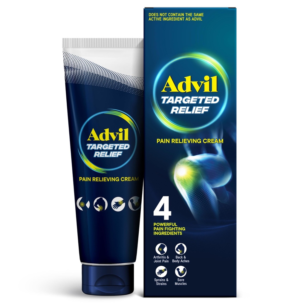 Advil Hedefli Relief Pain Relieving Cream, 8 Hours of Minor Arthritis Pain, Joint Pain, Lower Back Pain and Muscle Pain - 4 ozz