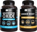 Pure Original Malzemeler Magnezyum Oksit ve Ginger Root Sche, 365 Capsules Her, No Fillers, Always Pure Pure
