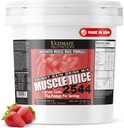 Ultimate Nutrition Mycle Juice, Weight Gain Drink Mix - Μαζική Κεραυνοβόλος Σκόνη για Άνδρες & Γυναίκες - Συμπλήρωμα για Lean μυϊκή ανάπτυξη & ανοσοποιητική υποστήριξη με 55g πρωτεΐνη - Φράουλα, 10.45lb