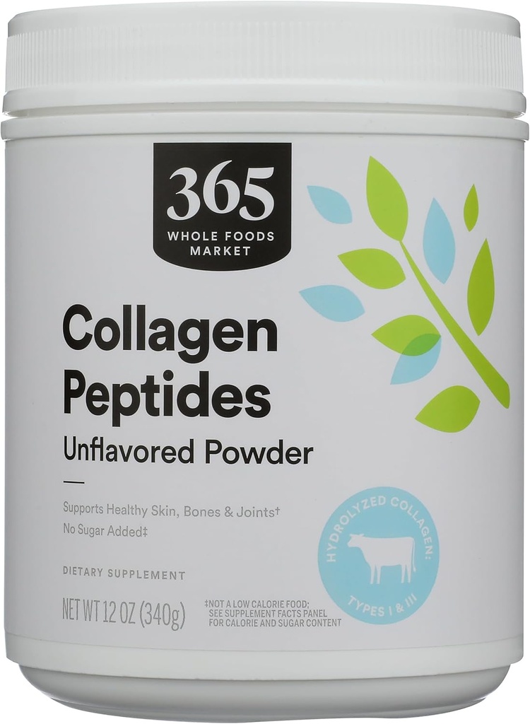 365 by Whole Foods Market, Collagen, Protein Toz Unflavored, 12 Ounce