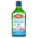 Carlson - Kid's Cod Liver Oil, 550 mg Omega-3s, Vitamins A & D3, Wild Norveç, Gum, 250 mL