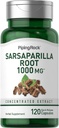 Piping Rock Sarsaparilla Root Capsules 1000 mg | 120 Kont | Interd Herb Extract | Non-GMO, Gluten Free Supplement Supplement