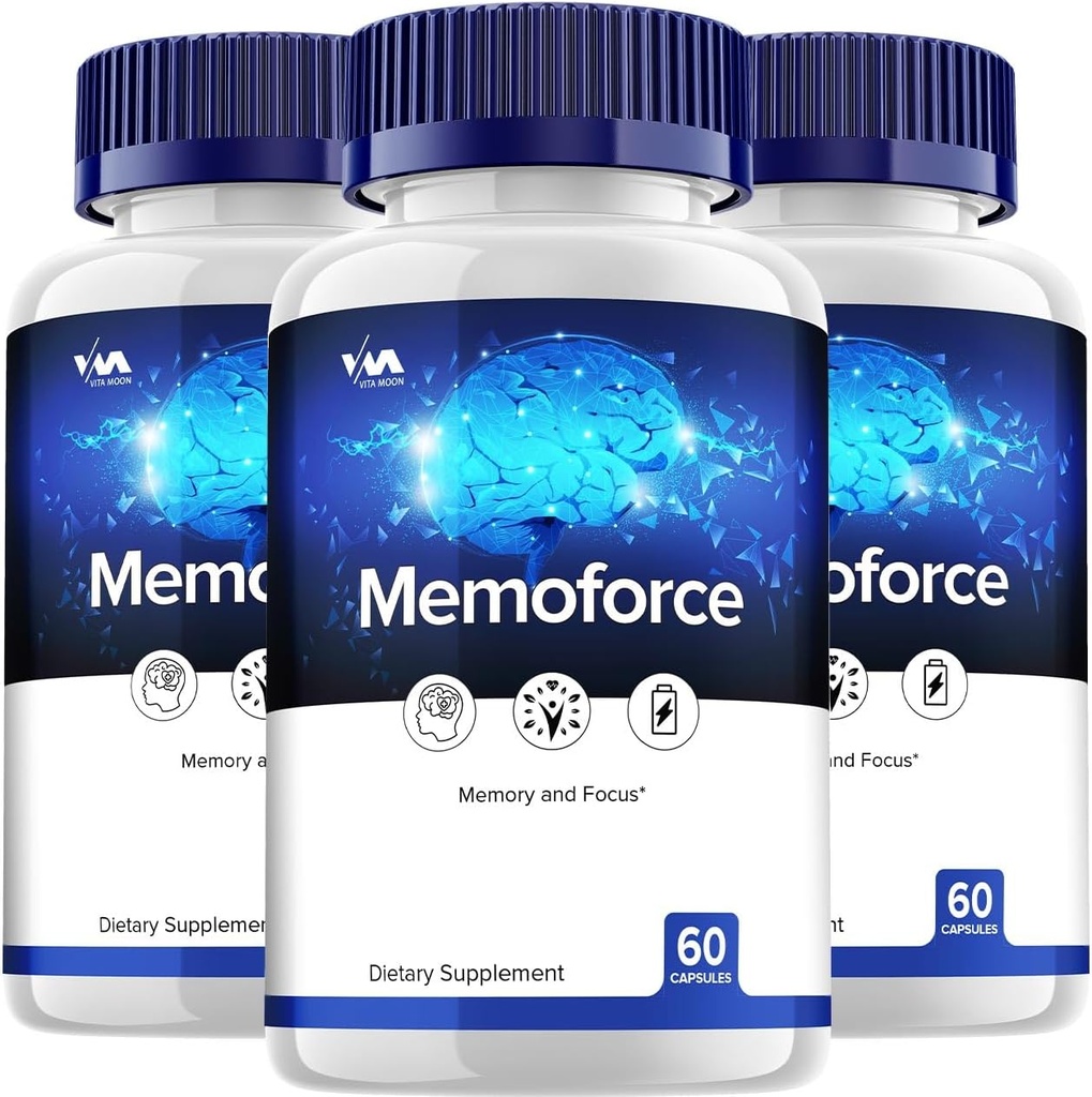 Vitamoon Memoforce Supplement Capsules – Memoforce Nootropics Pills, Memoforce Clarity Focus ve Yorumlar, 180 Capsules