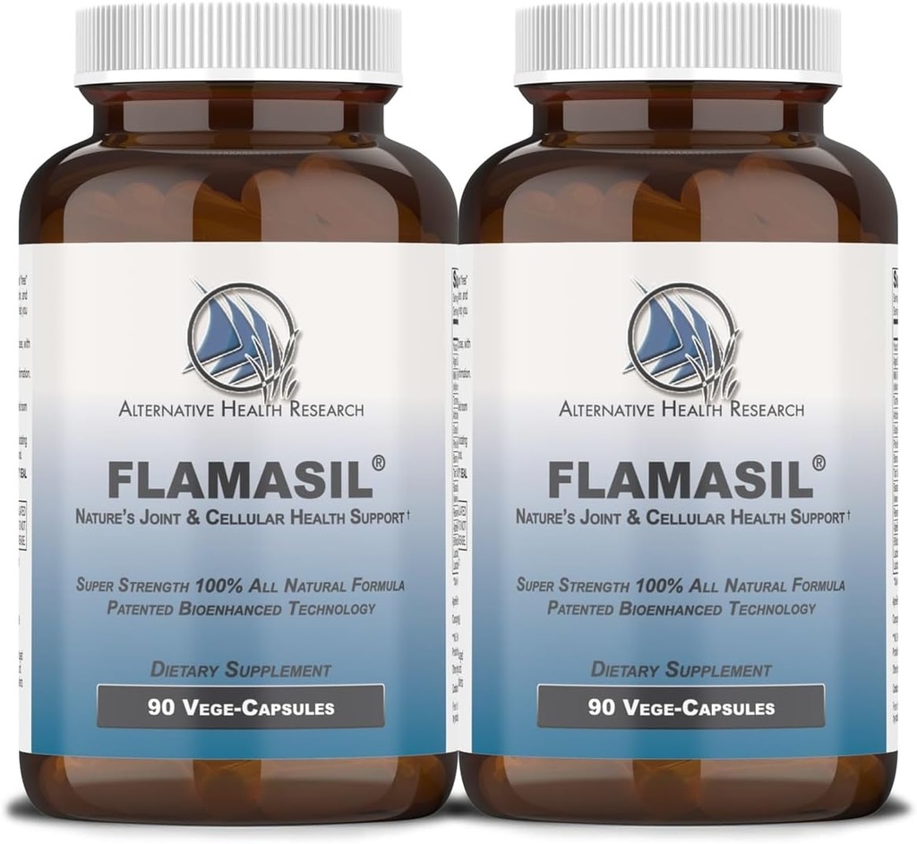 FlamasilTM (2 Pack)- Sağlıklı Inflammasyon Yanıtı * | Multi-Herbal Pain Reliever* ve Ortak Yardım | Bio-Enhanced Turmeric, Boswellia, Resveratrol ve Daha Fazla | 13-in-1 Superfood Antioksit