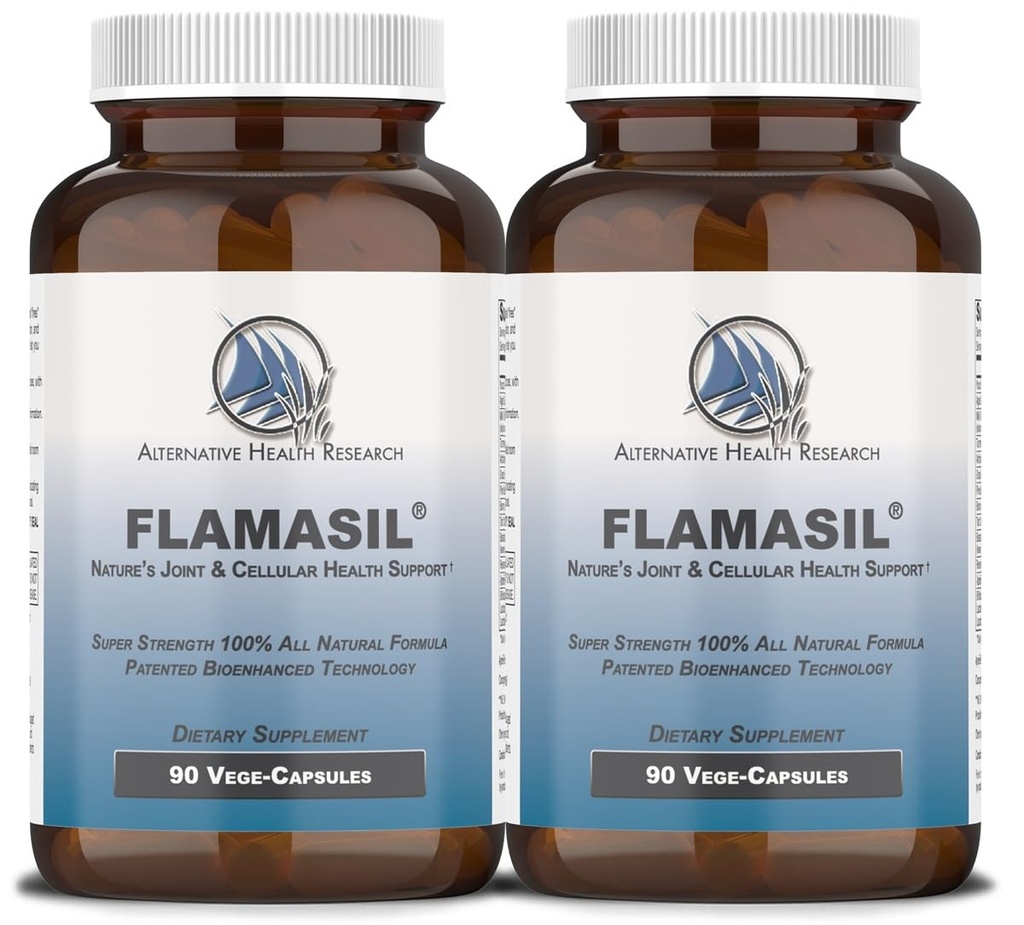 FlamasilTM (2 Pack)- Sağlıklı Inflammasyon Yanıtı * | Multi-Herbal Pain Reliever* ve Ortak Yardım | Bio-Enhanced Turmeric, Boswellia, Resveratrol ve Daha Fazla | 13-in-1 Superfood Antioksit