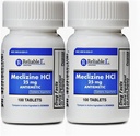 Αξιόπιστα- 1 Εργαστήρια Meclizine 25 mg Γενόσημο Αρρώστια Κίνησης Μπονίνης (100 Μασώμενα Δισκία Κάθε (2- Πακέτο) - Αποτροπή Ναυτία, Έμετος και Ζάλη Προκαλούμενη από Αρρωστία Κίνησης