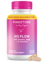 Pink Stork No Flow: Sage, Parsley ve B Vitaminleri ile Meme Sütunu Kurun, Kadınları Beslenmeyi Durdurmak ve Decrease Milk Production, 60 Capsules