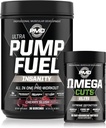 PMD Sports Ultra Pump Insan Yakıtlığı - Pre Workout – Cherry Slush (30 hizmet) Spor Omega Cuts Elite Thermogenic Fat Burner (90 Softgels)