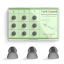 9 İşitme Aids Domes, Silikon Power Domes Close Domes Ear Tips, İşitme AidChange Domes, Sure Fit RIC RITE ve Open Fit BTE İşitme Amplifier, Smoky Color, Small Power Domes Close Domes