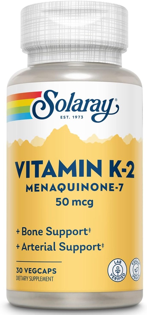 SOLARAY K2 MK7, Veg Cap (Btl-Plastik) 5006 | 30ct