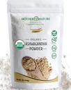 USDA Organik sertifikalı Ashwagandha Toz,% 100 Pure, Raw, Güçlü Adaptogen Herb Supplement - Non-GMO, Vegan, Gluten-Free (1lb Bag)