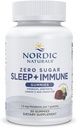 Nordic Naturals Zero Sugar Sleep + Immune Gummies - Elderberry Lemon Flavor - 30 Gummies - D3 Vitaminle Uyku Için 1.5 mg Melatonin - Yaşlılar ve C Immune Desteği - 30 Hizmet