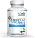 Milamiamor Berberine Kompleksi HCL 500 mg - Melon Meyve & Banaba Leaf ile Özel Berberi Supplement - ABD'de Yapılacak - Kalp, Bilişsel ve Gastrointestinal Sağlık - 60 Capsules