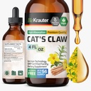 BIO KRAUTER Cats Claw Tincture - Sıvı Kediler Immune Support - Alkol & Sugar Free - Vegan Drops 4 Fl.Oz.