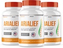 (3 PACK) Arialief Sciatica Nerve Support, Arialeaf Advanced Nerve Health, Arialeaf Prime Palm Scia, Aria Leaf Primepalm Aria Lief, Nerve Relief Supplement Sciatic Soothing (180 Capsules)