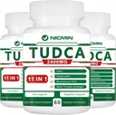 TUDCA Συμπληρώματα 2400MG, Bile Salts Complex για Liver Detox & Gallbladder Cleanse, Αντιγηραντική για άνδρες και γυναίκες, Digestive Health 180 κάψουλες