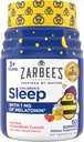 Zarbee's Kids Melatonin Gummies with 1mg Melatonin, Kids Sleep Gummy Works with Natural Sleep Cycles to Support Peaceful Sleep, Drug-Free, Non-Habit-Forming, Natural Strawberry, 60 ct