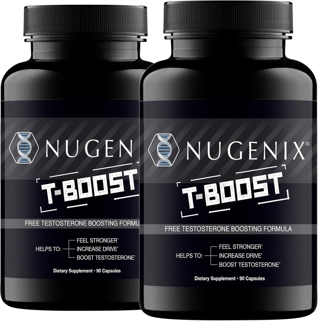Nugenix T Boost - Erkekler için ücretsiz testosteron ATM Supplement, 180 Count