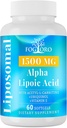 Fogoro Alpha Lipoic Acid 1500 mg-Liposomal ALA συμπλήρωμα για την παραγωγή κυτταρικής ενέργειας, Lipid Μεταβολισμός, Free Radical Scavenger,60 Softgels