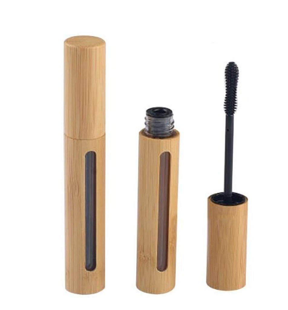 2 develop 6ML Boş Bamboo Görünüm Gözlashes Tubes Mascara Tube Eyelash Wand Sahibi Konteyner Kozmetik Örnek Ambalaj Vial Storage Jars for Mascara Eyelash growth Oil