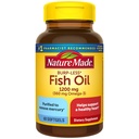 Burp-Less Fish Oil 1200 mg, 60 Softgels, Fish Oil Omega 3 Supplement For Heart Health Health
