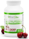 BariSlim Advanced Chewable Bariatric Multivitamin Tabletleri - Bariatrik Vitamin ve Supplement for Post Bariatrik Cerrahisi Gastrik Bypass ve Gastrik Kol | Wild Cherry (60 Kont)