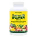 NaturesPlus Life Women Multivitamin Kaynağı - 120 Vejetaryen Tabletler - Tüm Gıdalar, Enzymes & Mineraller - Genel Sağlık, Enerji - Gluten-Free - 60 Hizmet