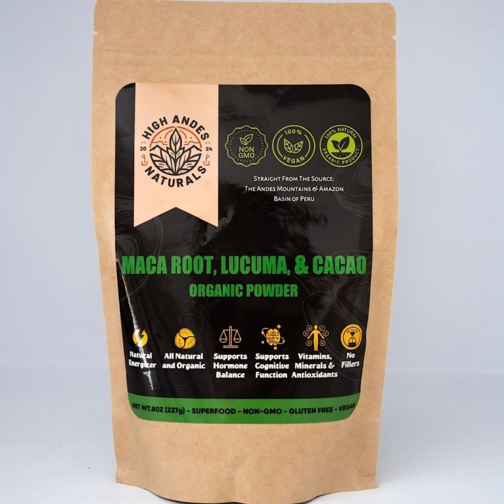 Organik Maca Root Toz: Enerji Boost & Hormon Dengesi – Perulu Superfood – 8 oz