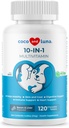 Köpekler için 1 Multivitamin - Glucosamine ve Chondroitin ile 120 Chewable Tablet - Skin & Heart Health için Coq10 ile Balık Yağı ve Vitaminler, Gut & Immune Support