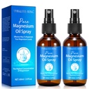 Magnezyum yapıştırıcısı, Pure Magnezyum Oil Mix for Feet, Natural Materials in Glass Şişe, Absorb'a Kolay ve 2Pack Kullanımı