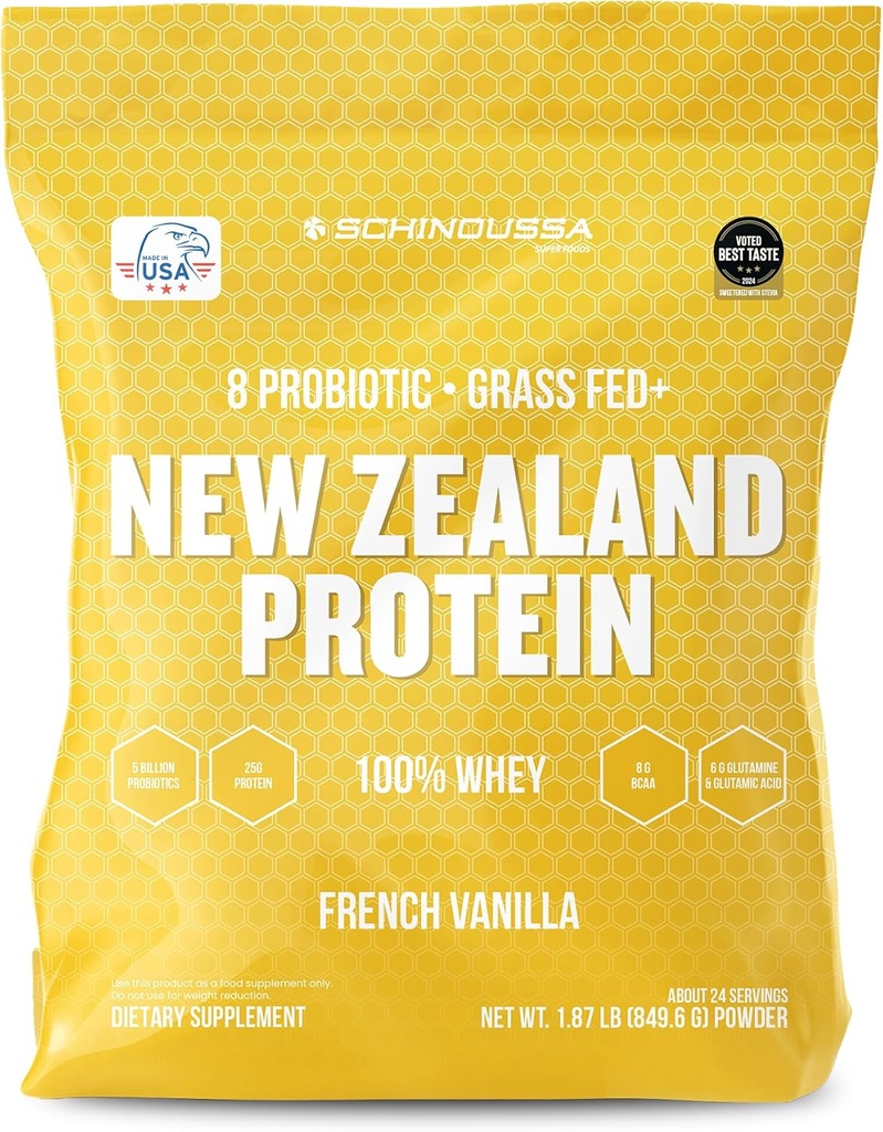 Probiyotik Whey Protein Toz | Grass-Fed | Vanilla | 2 lb | Gut Health & Immune Support | 8 Probiyotik Strains | Muscle Recovery & Digestive Health