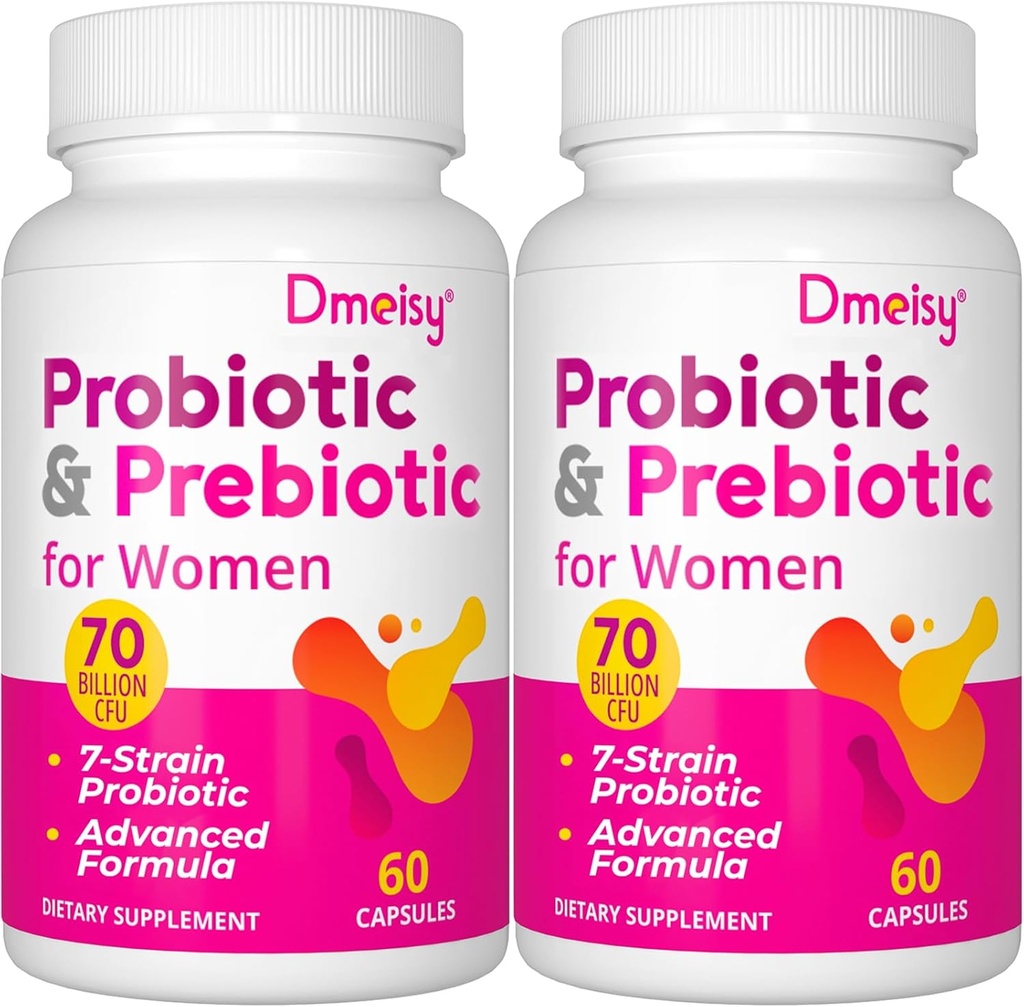Vaginal Probiyotikler, Kadınlar için 70 Milyar CFU Probiyotikler, 13-in-1 Kadınlar Vaginal, Urinary, pH Dengesi, Immune, Gut & Digestive, Bloating Health - 4 Ay Supply