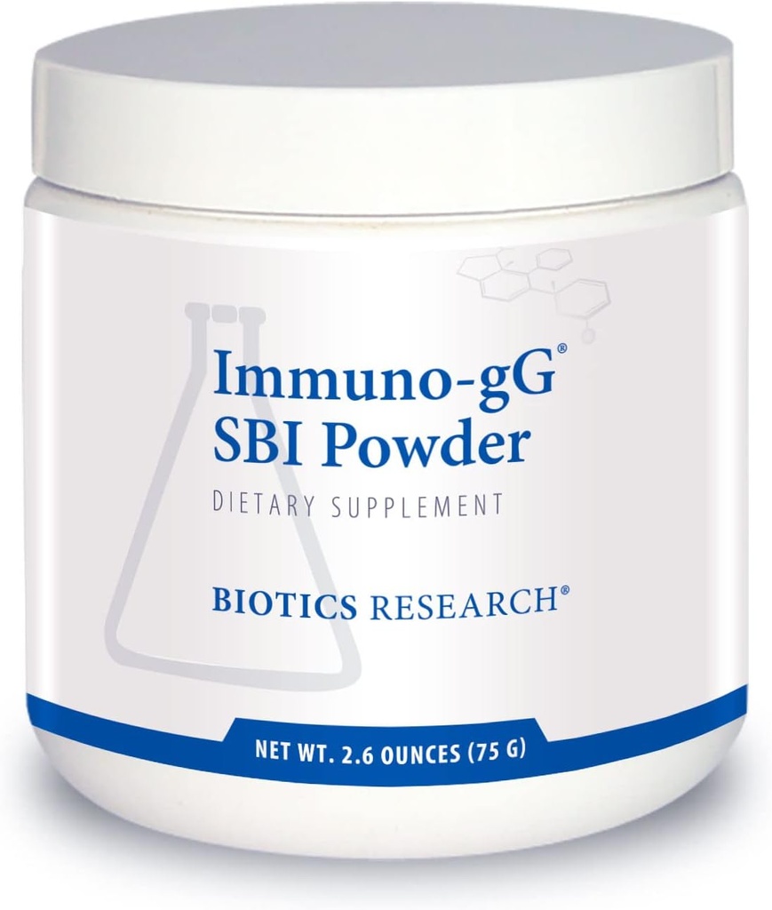 Biotics Araştırma Immuno-gG SBI Toz Easy-to-Mix Toz, Ultimate IgG, Tamam Gut Health ve Immune Support, Süt Free, Immunoglobulin Yoğunluğu - 2.6 Oz Oz